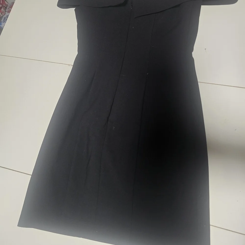 Likely Black Strapless Button-Detail Dress